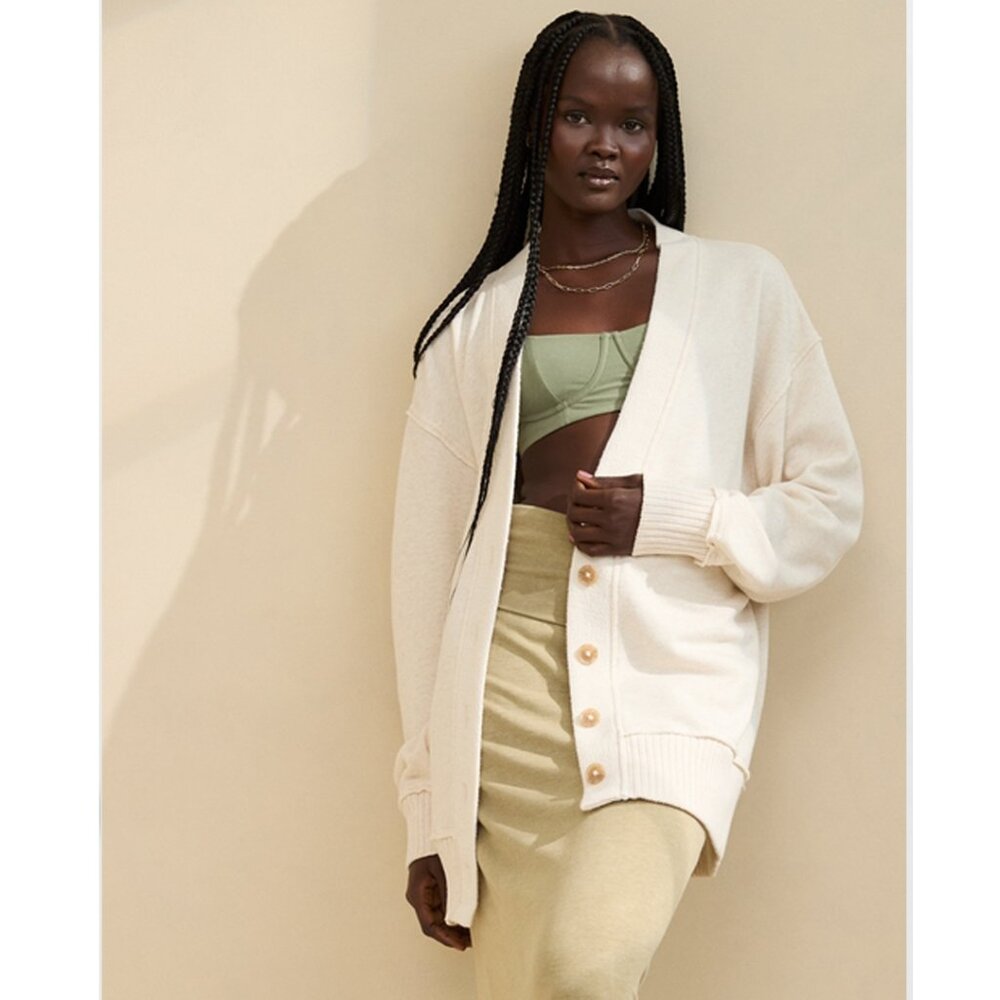 aerie Fleece Cardigan